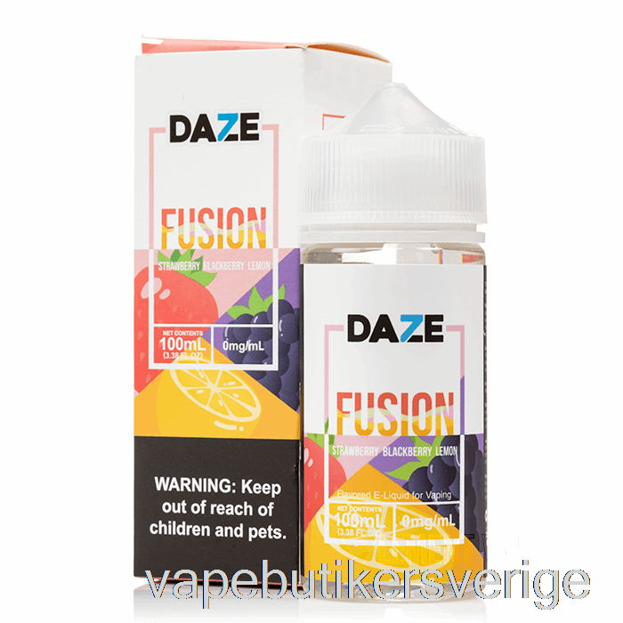 Vape Sverige Jordgubbsbjörnbär Citron - 7 Daze Fusion - 100ml 6mg